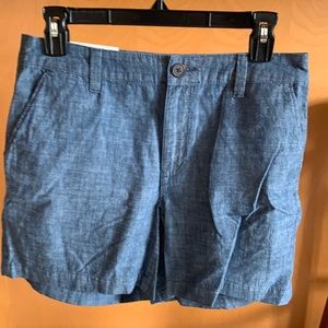 A New Day chino shorts.  Size 4, 5” length.  Blue.